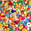 Träpärlmix Pastell, 750g