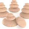 Trästenar rund olika stl natur 20/fp