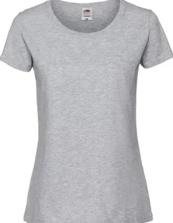 T-shirt FRUIT 195T dam gråmel XS