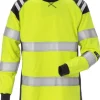 T-Shirt l/ä Flam Kl 3 Dam Gul/Marin XL