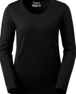 T-shirt långärmad Lily svart XS Dam