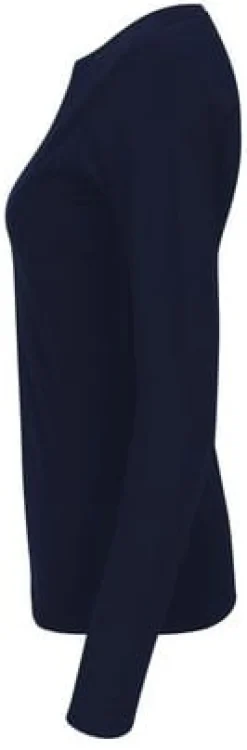T-shirt LÄ O81050 GOTS dam marin XS