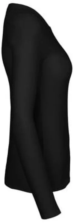 T-shirt LÄ O81050 GOTS dam svart M