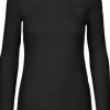 T-shirt LÄ O81050 GOTS dam svart XS