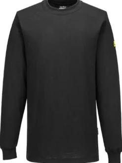 T-shirt Lä PORTWEST AS22 ESD svart M