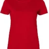 T-shirt SW Venice GOTS dam röd 2XL