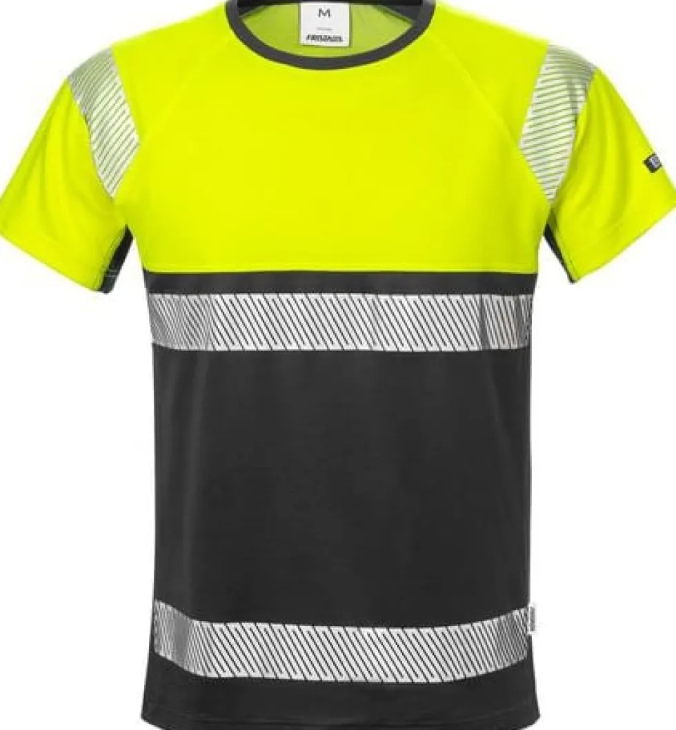 T-shirt varsel FRISTADS 7518 gul kl1 3XL