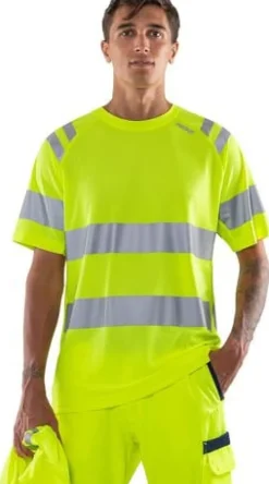 T-shirt varsel FRISTADS 7860 gul kl3 4XL