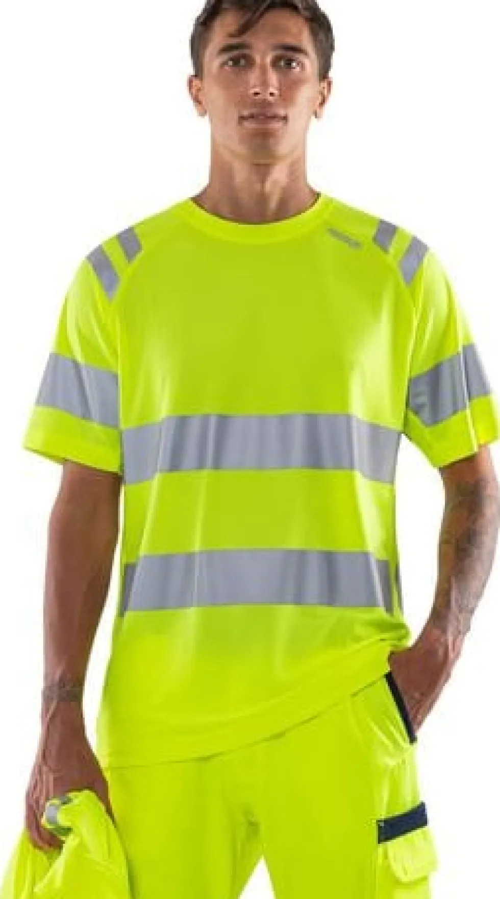 T-shirt varsel FRISTADS 7860 gul kl3 4XL