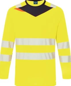 T-shirt varsel LÄ PW DX416 kl2 gul L