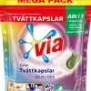 Tvättkapslar VIA Duo Color 40/fp