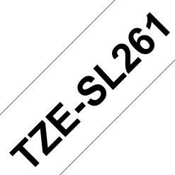 TZe-SL self laminated tape black on white 36 mm