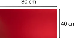 Underlägg PU 40x80 black/red