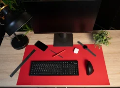 Underlägg PU 40x80 black/red