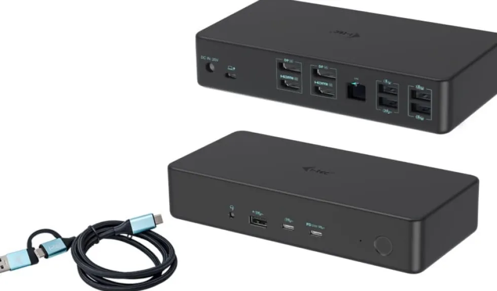 Univ dual dock 2xDP 2xHDMI 2xUSB-C 5xUSB-A GLAN 100W PD