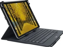10'' Universal Folio w/Keyboard, Black (Nordic)