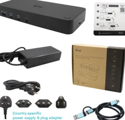 Univ triple dock 2xDP 3xHDMI 2xUSB-C 3xUSB-A GLAN 100W PD