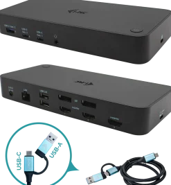 Univ triple dock 2xDP 3xHDMI 2xUSB-C 3xUSB-A GLAN 100W PD
