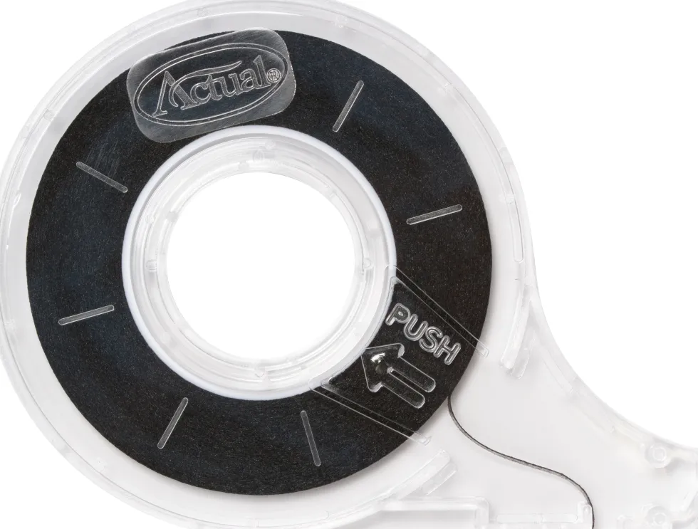 Uppdelningsband ACTUAL 2mmx13m svart