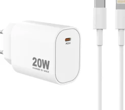 USB-C laddare 20W + lightning