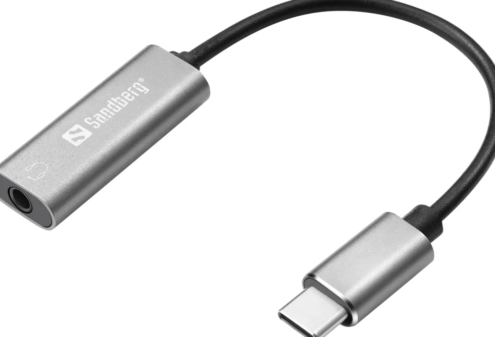 USB-C to 3.5mm Audio Adapter, Silver