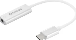 USB-C to 3.5mm Audio Adapter, Silver