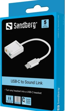 USB-C to Sound Link, Silver
