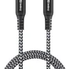 USB-C to USB-C Cable Survivor, Black/White (1m)