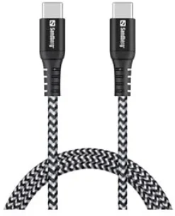 USB-C to USB-C Cable Survivor, Black/White (1m)