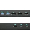 USB-C triple dock 2xDP 1xHDMI 4xUSB-A 2xUSB-C GLAN 100W PD