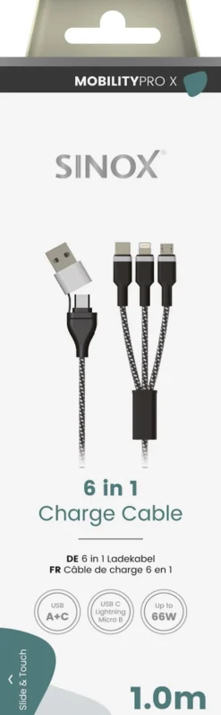 USB 6-in-1 kabel
