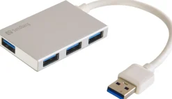USB 3.0 Pocket Hub 4 Ports, Silver