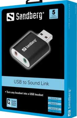 USB to Sound Link, Black