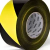 Varningsband 75mmx500m gul/svart