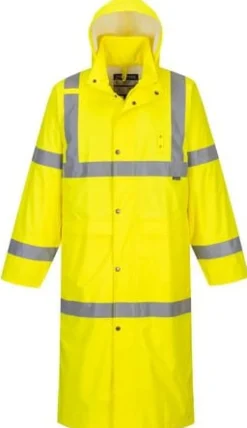 Varselregnrock Hi-Vis 122cm gul kl3 4XL