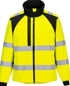 Varselsoftshell PW CD875 Kl 2/3 gul XL