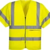 Varselväst zip PW C372 gul 3XL kl 2/3