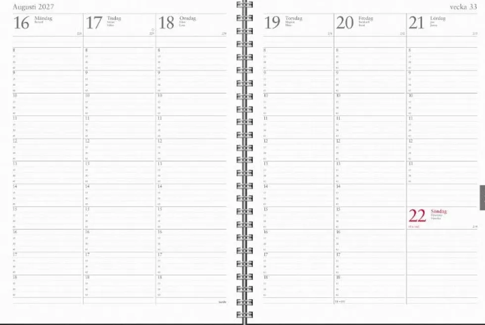 Veckojournal Eco Line 2027