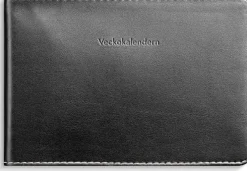 Veckokalendern 2027 konstläder svart