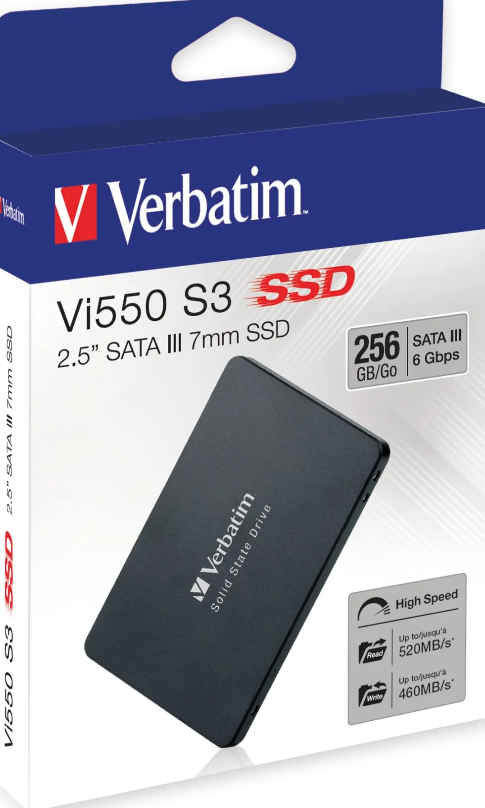 Verbatim Vi550 S3 SSD 2.5” SATA III 7mm 256GB