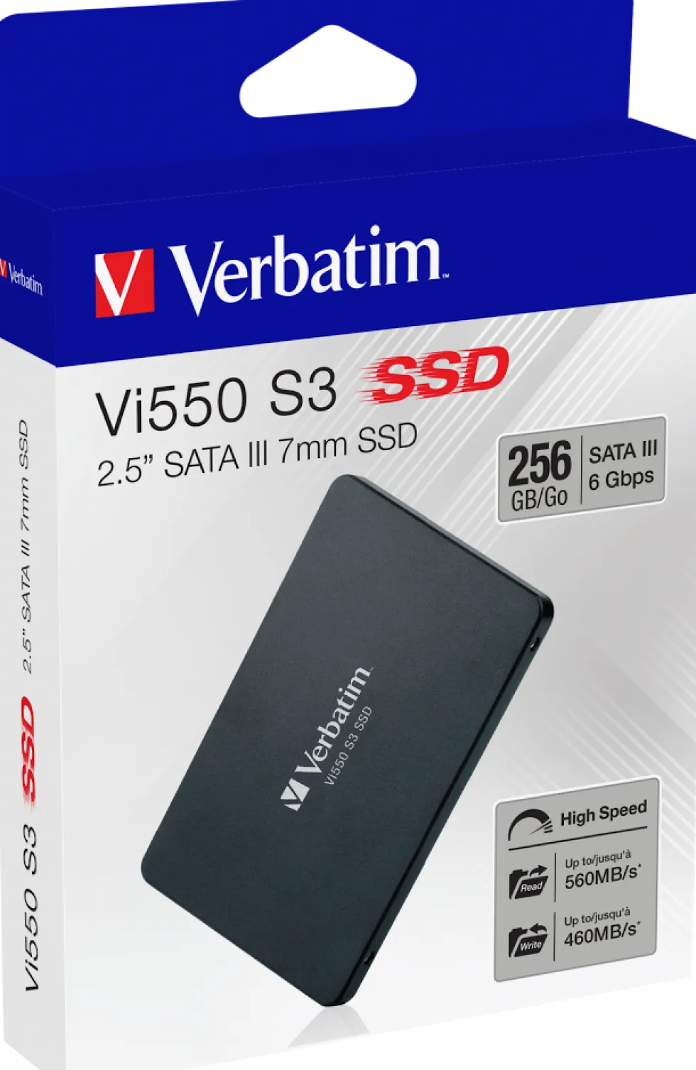 Verbatim Vi550 S3 SSD 2.5” SATA III 7mm 256GB