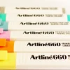 Överstrykningspenna Artline 660 Pastel 6-P