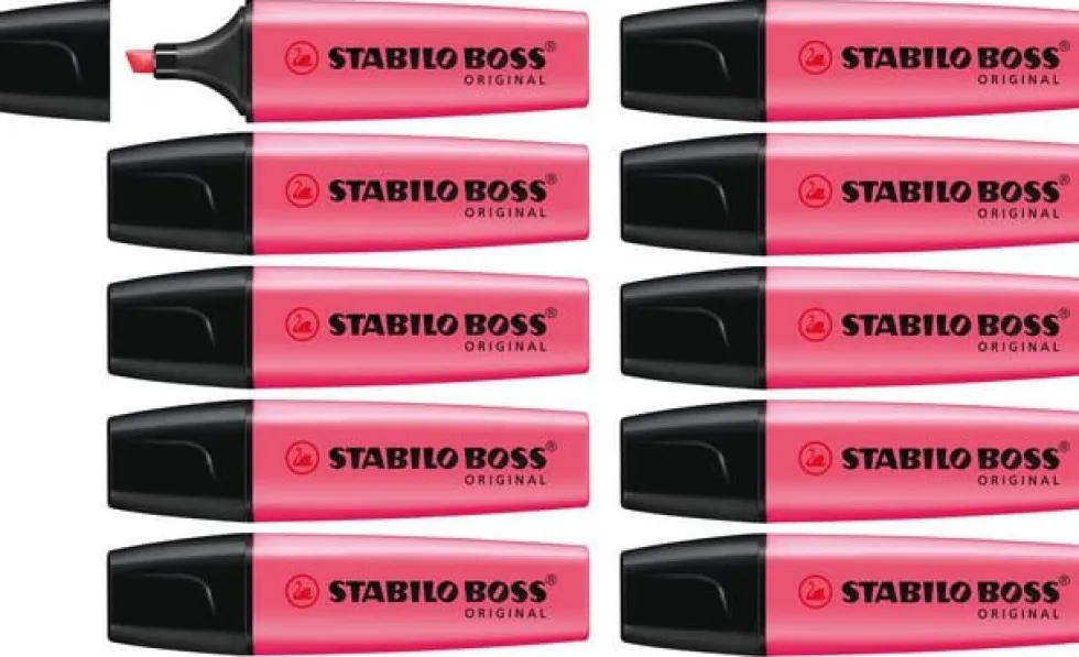 Överstrykningspenna STABILO Original Rosa, 10st