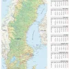 Väggblad Sverigekarta 2027