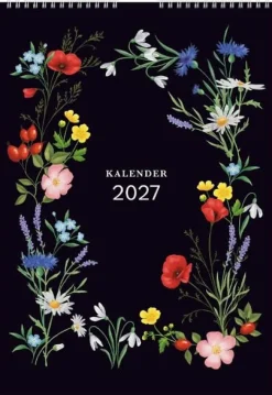Väggkalender Illustrerad blomster 2027
