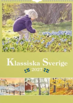 Väggkalender Klassiska Sverige 2027