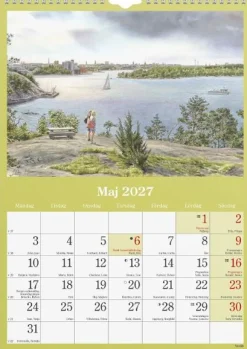 Väggkalender Klassiska Sverige 2027