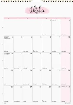 Väggkalender Life Organizer 2027