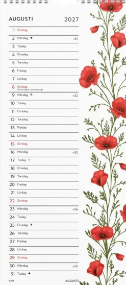 Väggkalender Lilla Blomsterkal 2027