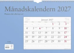 Väggkalender Månadskalendern 2027